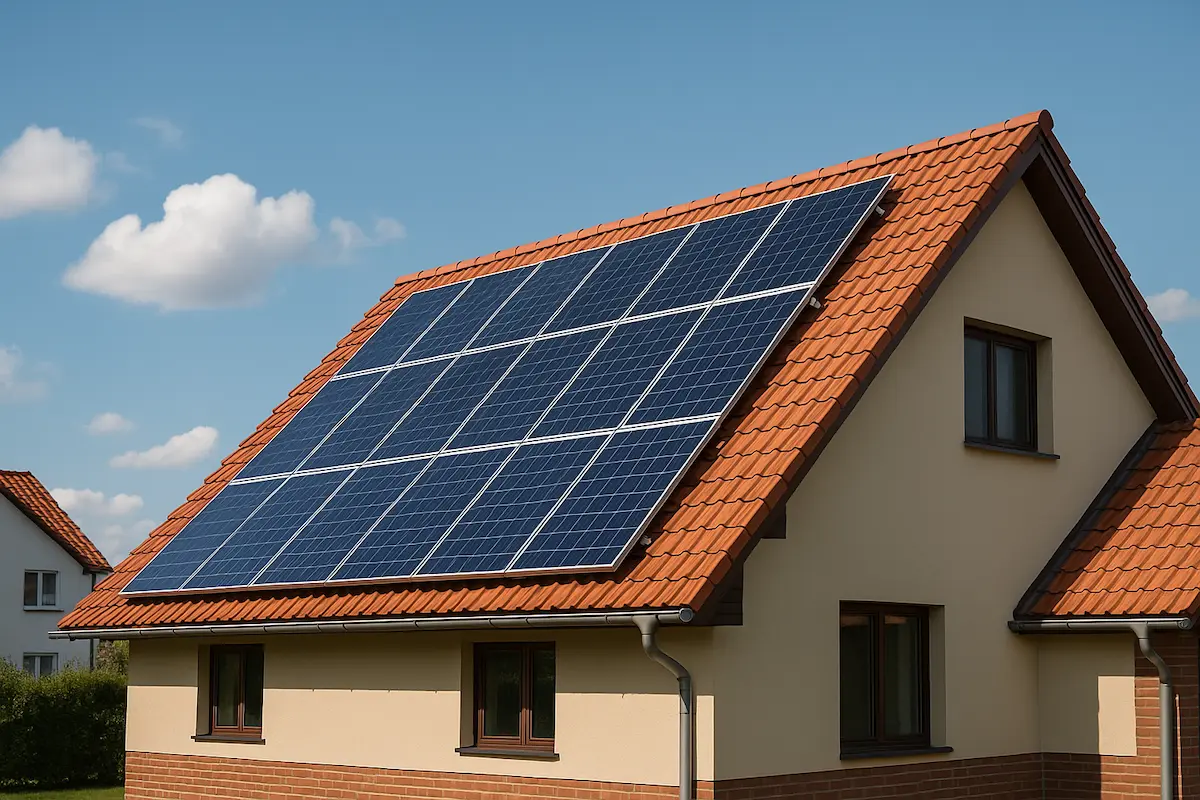 Instalación de placas solares en vivienda unifamiliar en Madrid