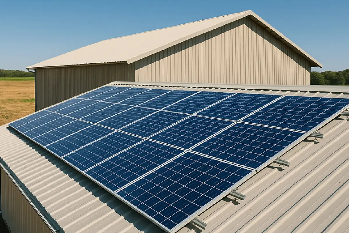 Placas solares para naves agrícolas en Madrid